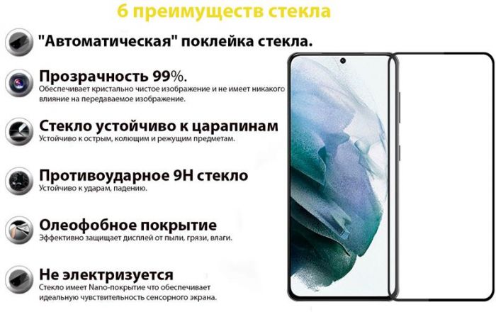 Захисне скло BeCover для Samsung Galaxy S22 SM-S901 Black (707314)
