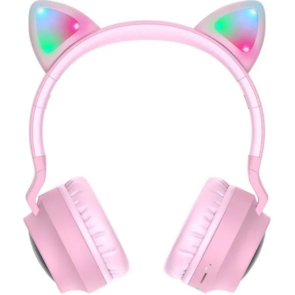 Bluetooth-гарнітура Hoco W27 Cat Ear Pink (W27P)