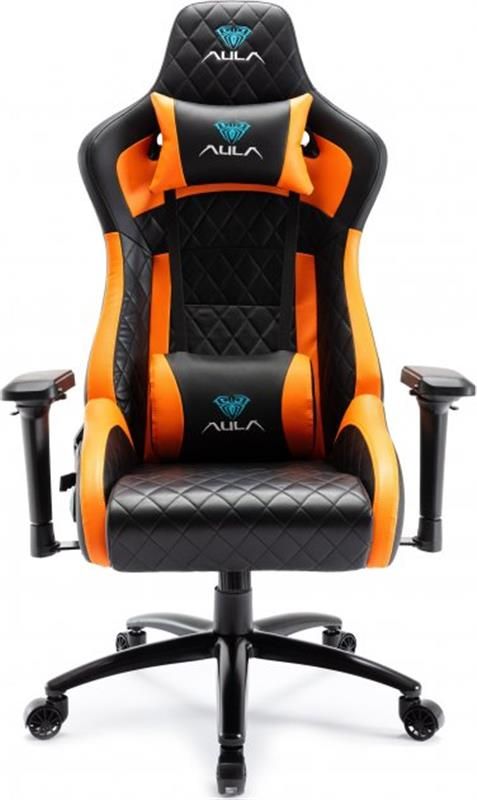 Крісло для геймерів Aula F1031 Gaming Chair Black/Orange (6948391286211)