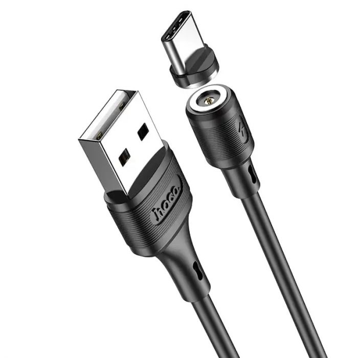 Кабель Hoco X52 USB - USB Type-C, 1 м, магнітний, Black (X52CB)