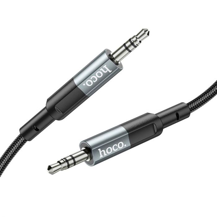 Аудіо-кабель Hoco UPA23 3.5мм - 3.5 мм (M/M), 1 м, Gray (UPA23G)