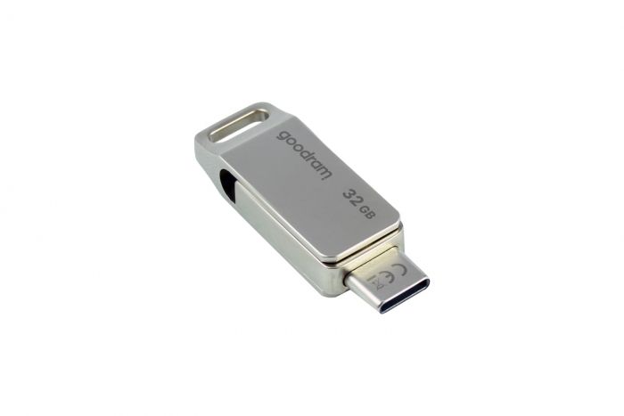 Флеш-накопичувач USB3.2 32GB OTG Type-C GOODRAM ODA3 Silver (ODA3-0320S0R11)