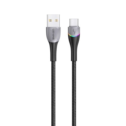Кабель Usams US-SJ542 USB - USB Type-C, 1.2 м, Black (SJ542USB01)