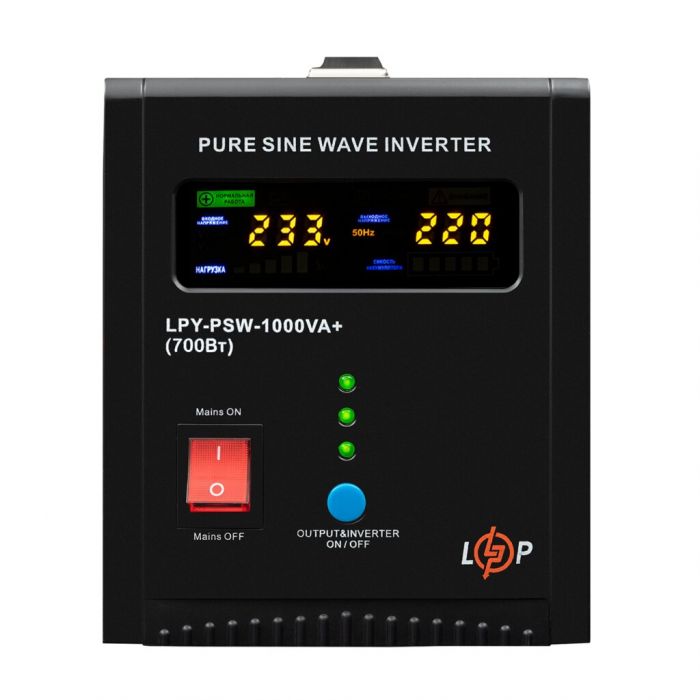 Джерело безперебійного живлення LogicPower LPY-PSW-1000VA+
