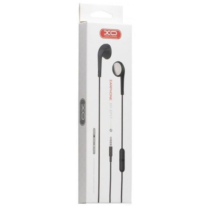 Гарнітура XO EP17 Music Earphone Black (6920680866571)