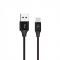 Кабель SkyDolphin S55L Neylon USB - Lightning (M/M), 1 м, Black (SDUSB-000434)