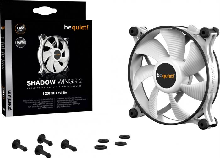 Вентилятор be quiet! Shadow Wings 2 120mm PWM White (BL089)