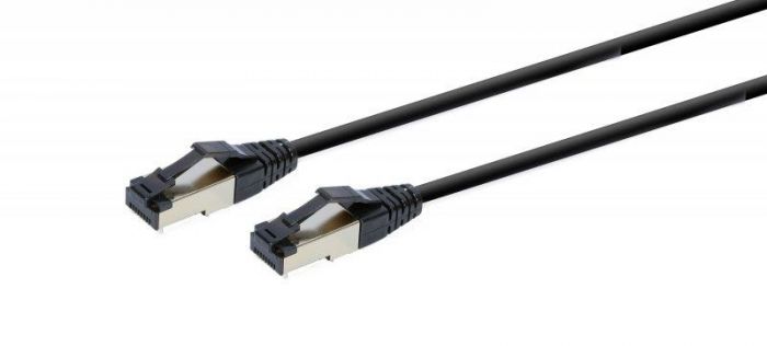 Патч-корд Cablexpert (PP8-LSZHCU-BK-5M) cat.8, S/FTP, літий, 50u "штекер із засувкою, 5 м, чорний