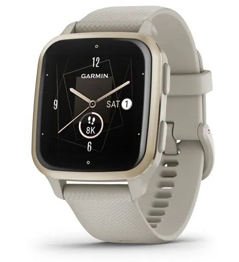 Смарт-годинник Garmin Venu Sq 2 Music Ivory/Peach Gold (010-02700-81)