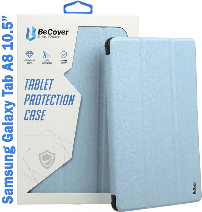 Чохол-книжка BeCover Soft Edge для Samsung Galaxy Tab A8 SM-X200/SM-X205 Light Blue (708331)