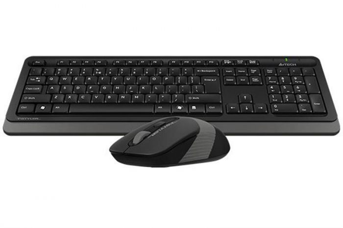 Комплект (клавіатура, миша) бездротовий A4Tech FG1010S Black/Grey