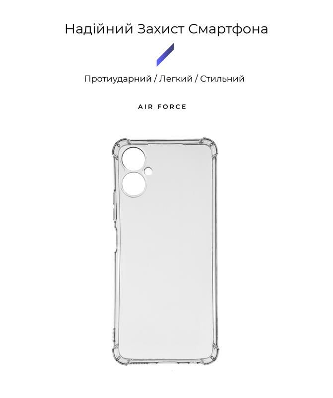 Чохол-накладка Armorstandart Air Force для Tecno Camon 19 Neo Camera cover Transparent (ARM66431)