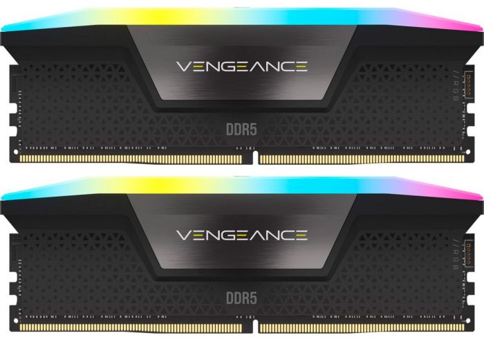 Модуль пам`ятi DDR5 2x32GB/6600 Corsair Vengeance RGB Black (CMH64GX5M2B6600C32)