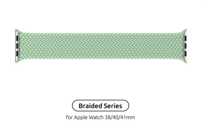 Ремінець Armorstandart Braided Solo Loop для Apple Watch 38mm/40mm/41mm Mint Size 2 (120 mm) (ARM64900)