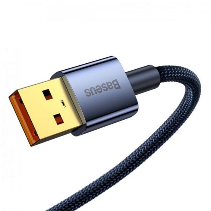 Кабель Baseus Explorer USB - USB Type-C (M/M), 5 A, 100 W, 2 м Blue (CATS000303)