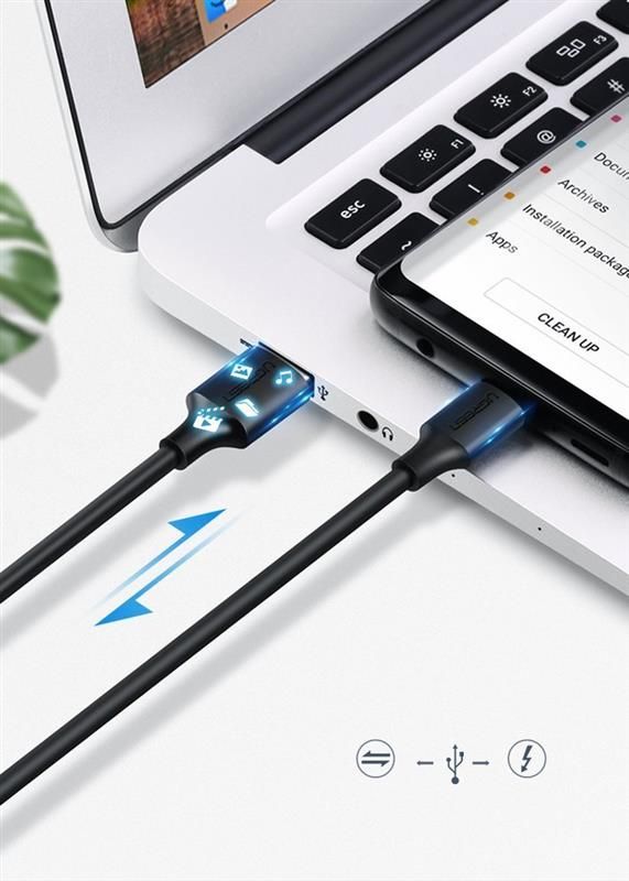Кабель Ugreen US287 USB - USB Type-C (M/M), 3 м, Black (60826)