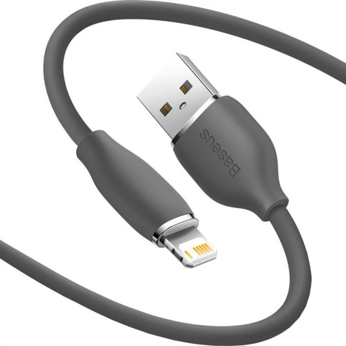 Кабель Baseus Jelly Liquid Silica Gel USB - Lightning (M/M), 2.4 A, 2 м, Black (CAGD000101)