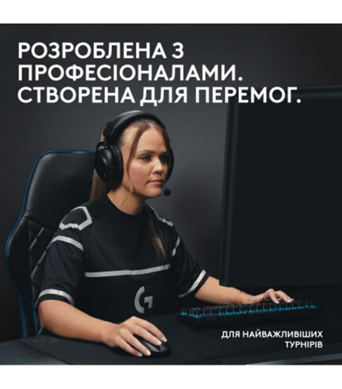 Клавiатура бездротова Logitech G PRO X TKL Lightspeed White Tactile (920-012148)