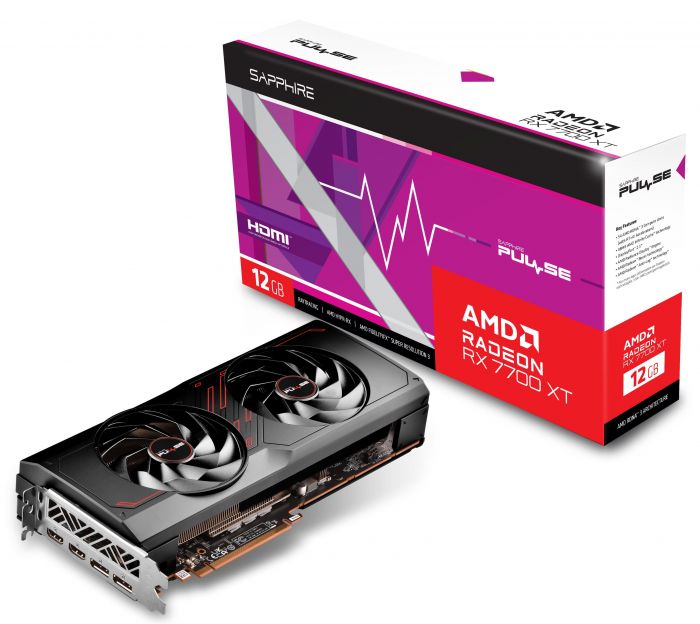 Відеокарта AMD Radeon RX 7700 XT 12GB GDDR6 Pulse Gaming Sapphire (11335-04-20G)