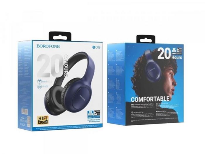 Bluetooth-гарнітура Borofone BO19 Musique Blue (BO19U)