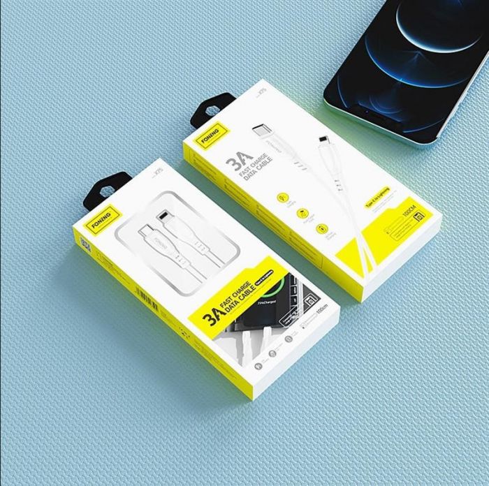 Кабель Foneng X75 USB-C - Lightning 1м White (X75-CA-TCIP)