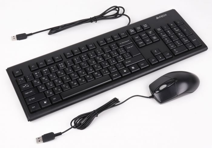Комплект (клавіатура, миша) A4Tech KR-8572 Black