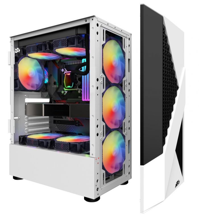 Корпус 1stPlayer F3-A-WH-4F1 White без БЖ