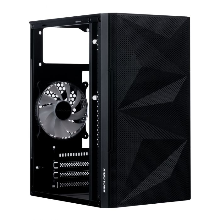 Корпус Prologix E113 Tempered Glass&Mesh Black