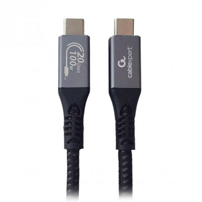 Кабель Cablexpert USB Type-C - USB Type-C (M/М), 100 Вт, 1.5 м, чорний (CCBP-USB3-CMCM100-1.5M)