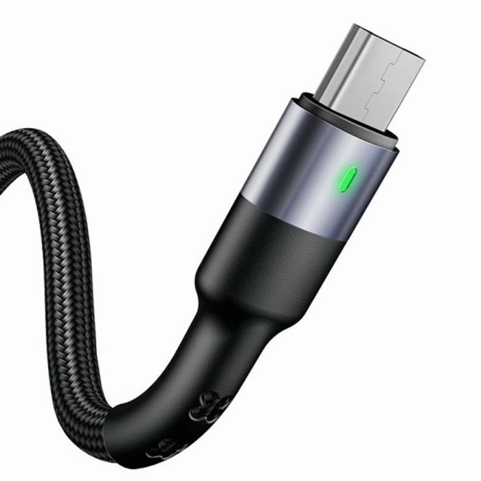 Кабель Usams US-SJ312 USB - Micro USB (M/M), 1 м, Black (SJ312MC01)