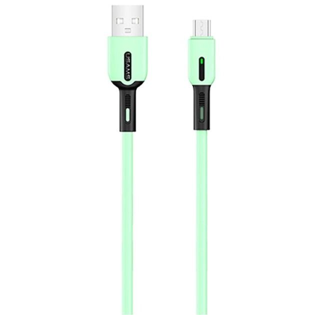 Кабель Usams US-SJ432 USB - Micro USB (M/M), 1 м, Mint (SJ432USB03)