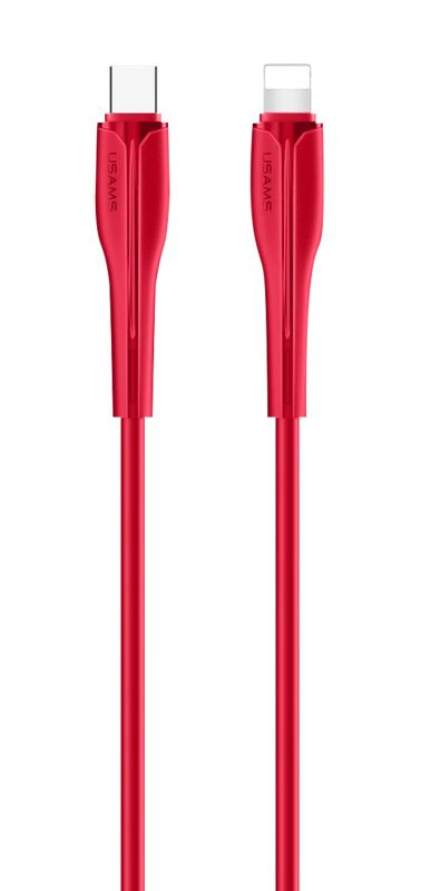Кабель Usams US-SJ405 USB Type-C - Lightning (M/M), 1 м, Red (SJ405USB03)