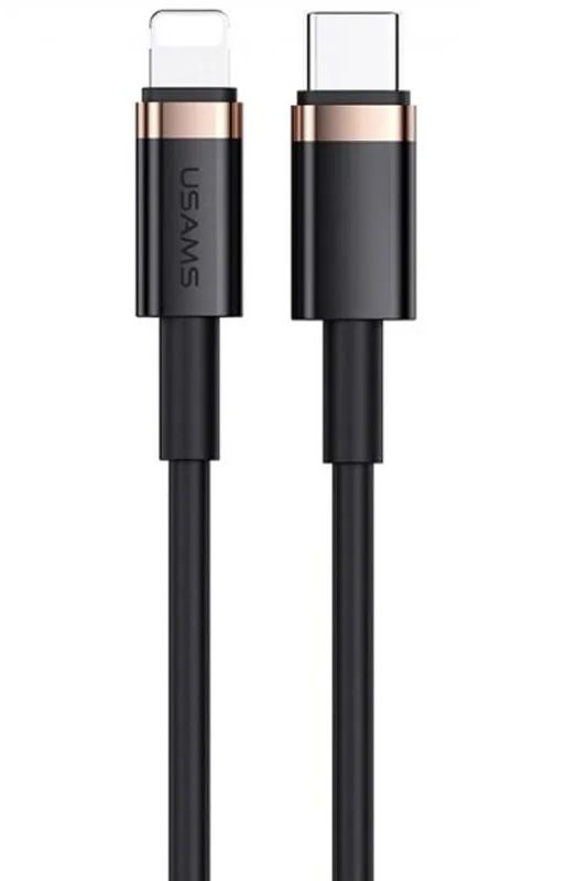 Кабель Usams US-SJ484 USB Type-C - Lightning (M/M), 1.2 м, Black (SJ484USB01)