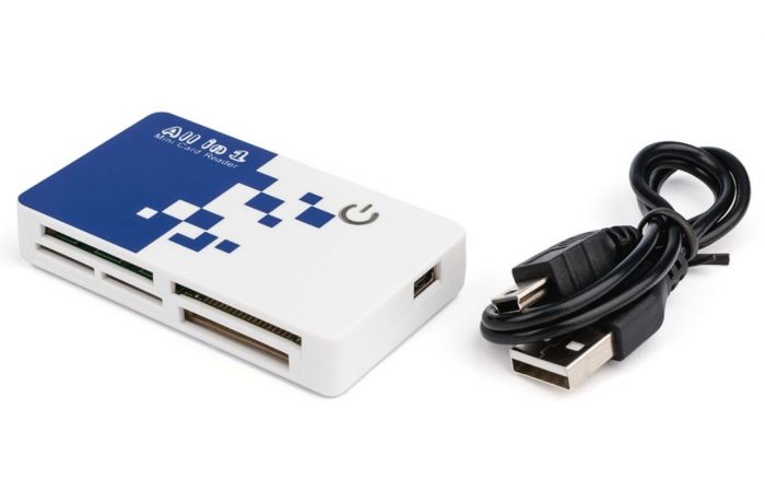 Кардрідер USB 2.0 Atcom TD2029 MS, SD, microSD/TF, M2 Black (AT10729)