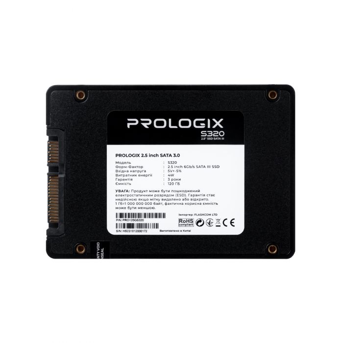 Накопичувач SSD  120GB Prologix S320 2.5" SATAIII TLC (PRO120GS320)_Bulk