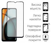 Захисне скло Dengos для Xiaomi Redmi A3 Black Full Glue (TGFG-349)