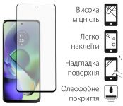 Захисне скло Dengos для Motorola Moto G54 Black Full Glue (TGFG-326)
