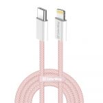 Кабель ColorWay Lightning + USB Type-C (M/M), 3.0 А, 1 м, Pink (CW-CBPDCL061-P)