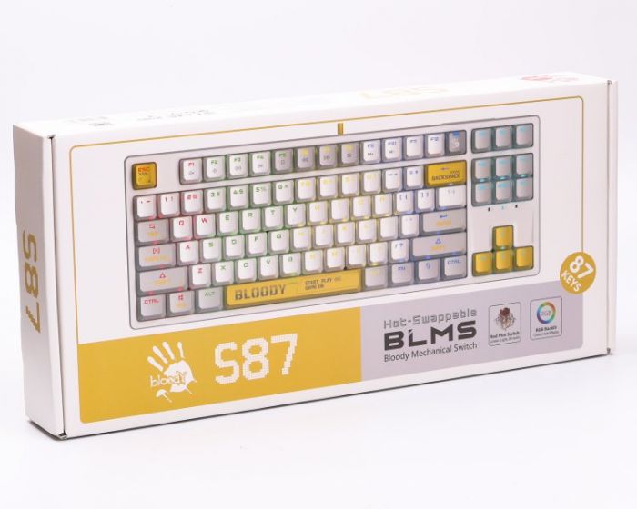 Клавіатура Bloody S87 Energy White