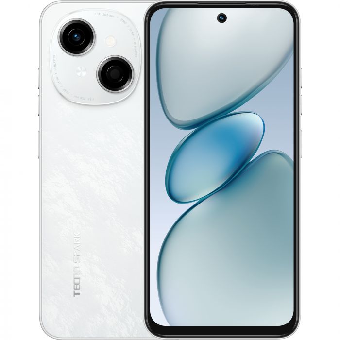 Смартфон Tecno Spark Go 1 (KL4) 3/64GB Glittery White (4894947036446)