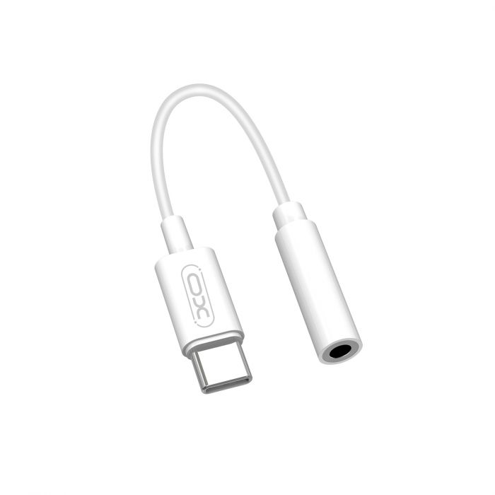 Адаптер XO NB-R161 USB Type-C - 3.5 мм (M/F), 0.14 м, White