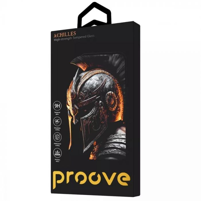 Захисне скло Proove Achilles для Apple iPhone 14 Pro/15/16 Black (PGPAIP14P001)
