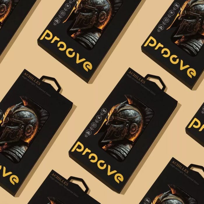 Захисне скло Proove Achilles для Apple iPhone 14 Pro/15/16 Black (PGPAIP14P001)