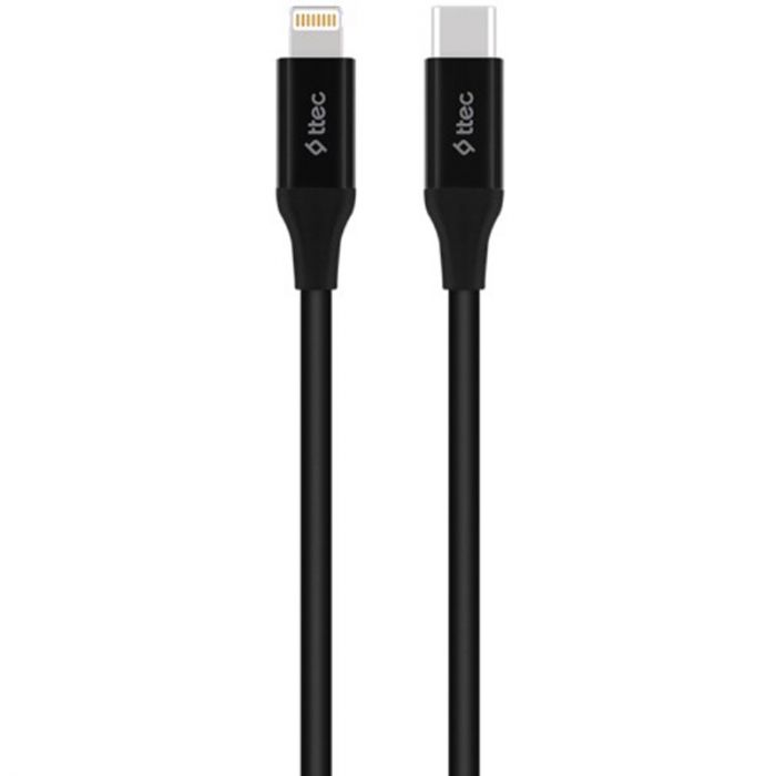 Кабель Ttec USB Type-C - Lightning (M/M), 1.5 м, Black (2DK40S)