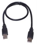 Кабель PowerPlant (KD00AS1213) USB2.0(AM)-USB2.0(AM), 0.5м, Black