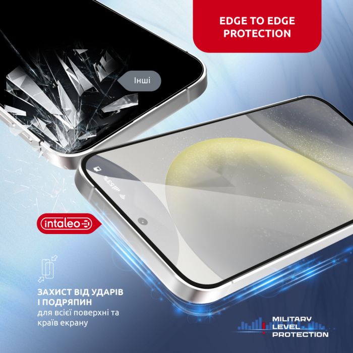 Захисне скло Intaleo з аплікатором Intaleo MagicBox для Samsung Galaxy S24 SM-S921 Black (4820266742898)