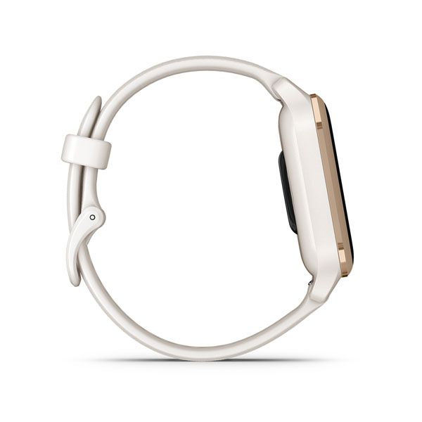 Смарт-годинник Garmin Venu Sq 2 Music Light Gold Aluminum Bezel with White Case and Silicone Band (010-02700-81)