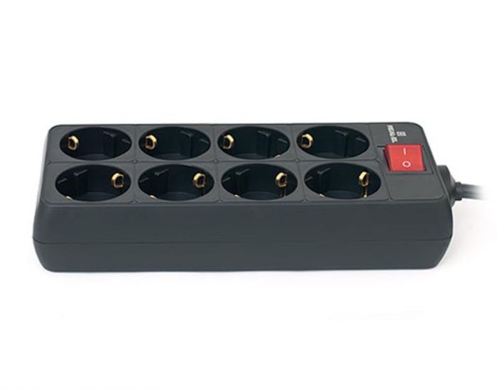 Фільтр живлення REAL-EL RS-8 Protect 1.8 м Black