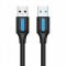 Кабель Vention USB - USB V 3.0 (M/M), 1 м, Black (CONBF)