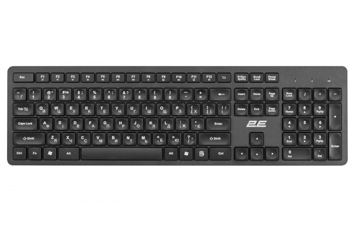 Комплект (клавіатура, миша) бездротовий 2E MK420 WL (2E-MK420WB_UA) Black